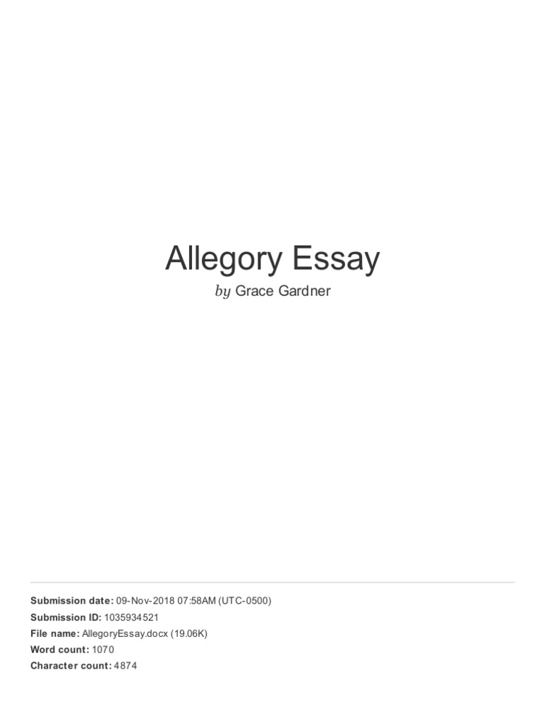 Analyzing Allegory in Literature | PDF | Linguistics | Language Mechanics