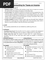 AS 22 - Accounting For Taxes On Income