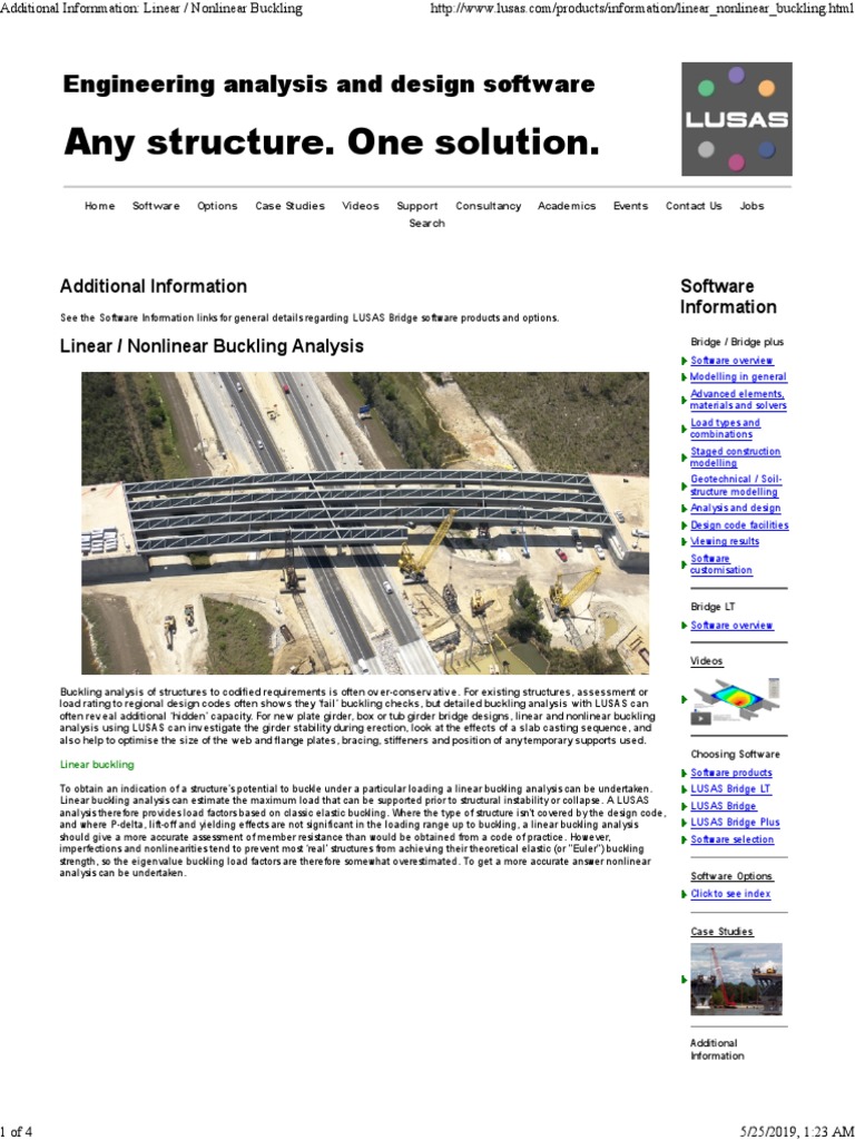 Linear and Buckling Analysis Methods for Accurately Assessing