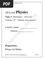 3 - Worksheet-Kinematics- B (1)