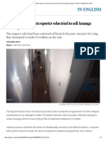 Julian Assange_ Spanish Police Arrest Reporter Who Tried to Sell Assange Embassy Videos _ in English _ EL PAÍS