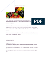 Clasificacion de Frutas y Hortalizas