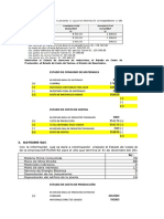 Estados financieros de costos y consumo de materiales