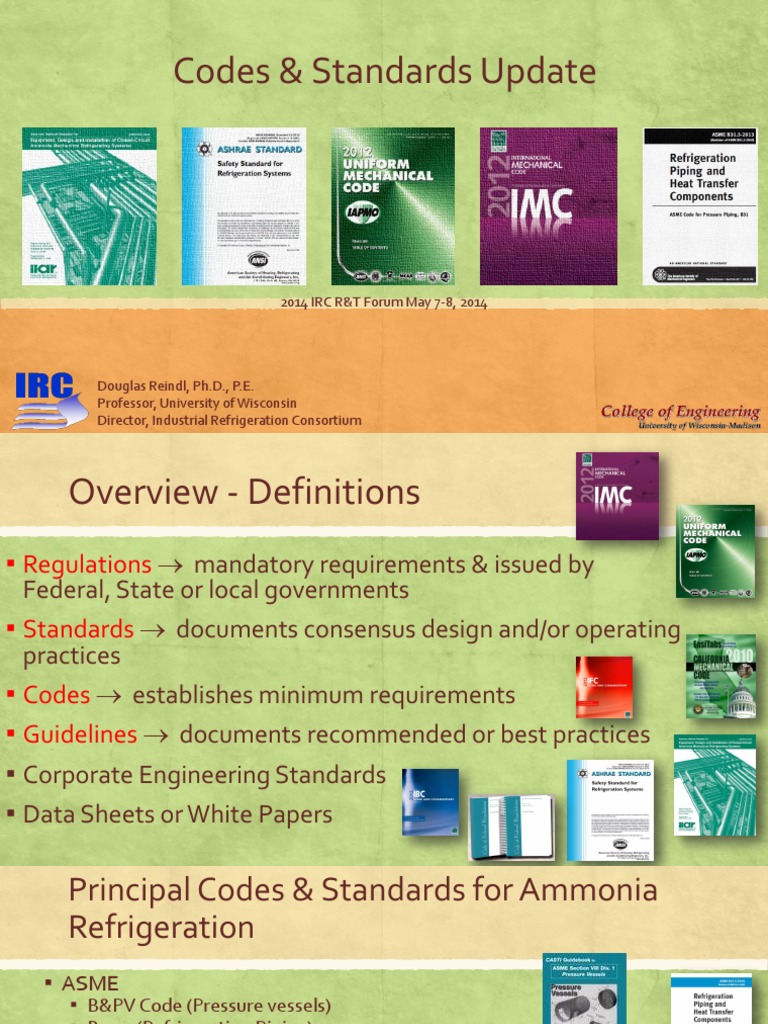 Codes & Standards Update: 2014 IRC R&T Forum May 7-8, 2014 | PDF ...