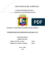 FINAL Supervision de Depositos de Relave CONTROL Y SUP. de OPER. MINERAS