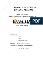 Licyt Direccion TECBA