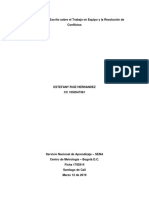 Trabajo en Equipo y Resolución de Conflictos