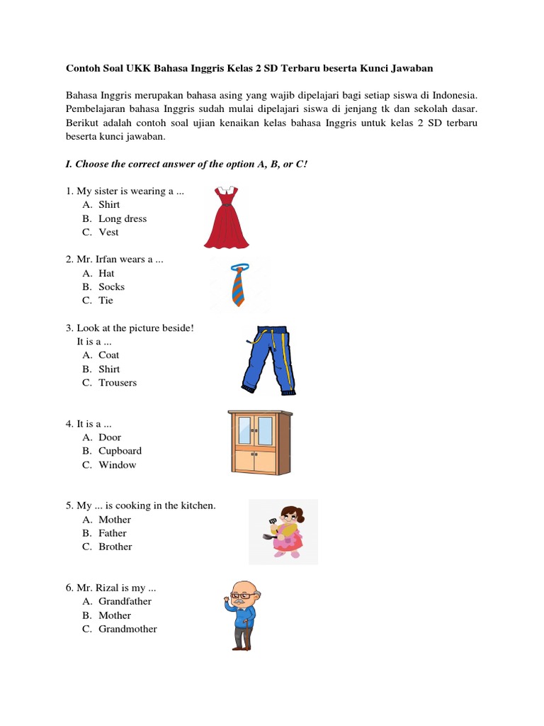 Soal Anak Tk B Semester 2 Bahasa - Contoh Soal Anak Tk B Semester 2