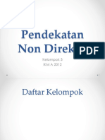 Pendekatan Non Direktif Fix