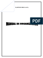 Manual de organización de Plasticos Cima S. de R.L