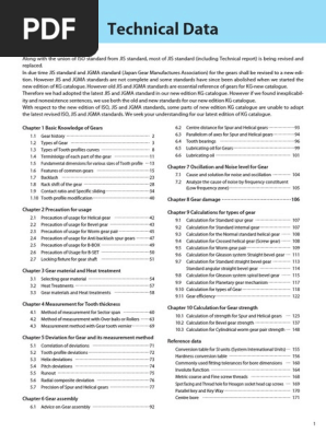 Technical Data Gears | PDF | Gear | Kinematics