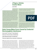 Static Energy Meter Errors Caused by Conducted Electromagnetic Interference