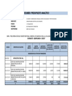 Presupuesto Analitico Pte - Peatonal