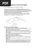 Operating System - Unix File System