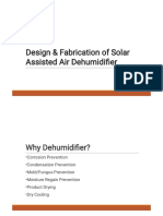 Solar Assisted Air Dehumidifier