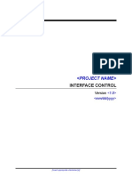 CDC UP Interface Control Template