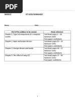 Grade 8 ICT Theory (1,2,3,5) Revision