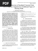 Structural Behaviour of Insulated Concrete Form (ICF) Walls in Comparison To Traditional Types of Bearing Walls