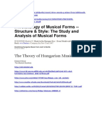 Anthology of Musical Forms - Structure & Style: The Study and Analysis of Musical Forms