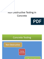 Non Destructive Testing in Concrete