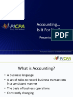 Accounting Is It For You?: Presented by