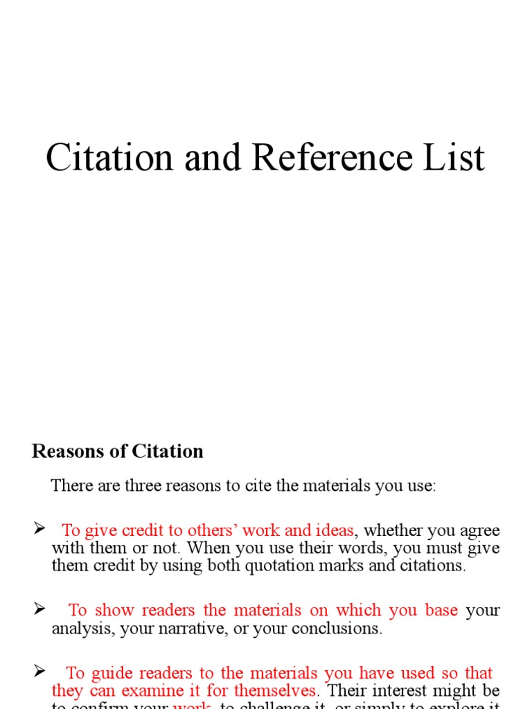 Reference list example deals