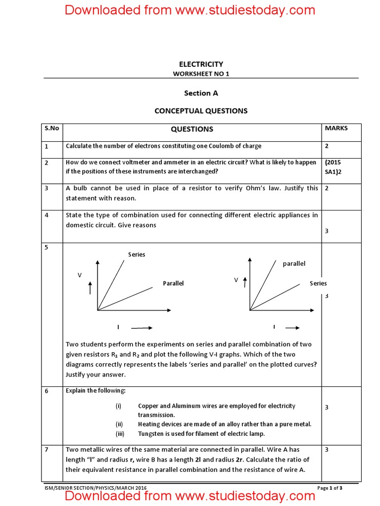 case study based questions physics class 10