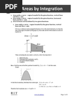 Areas by Integration