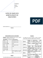 Guia de Analisis Morfolofico de Oraciones PDF