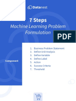 7 Steps - Machine Learning Problem Formulation