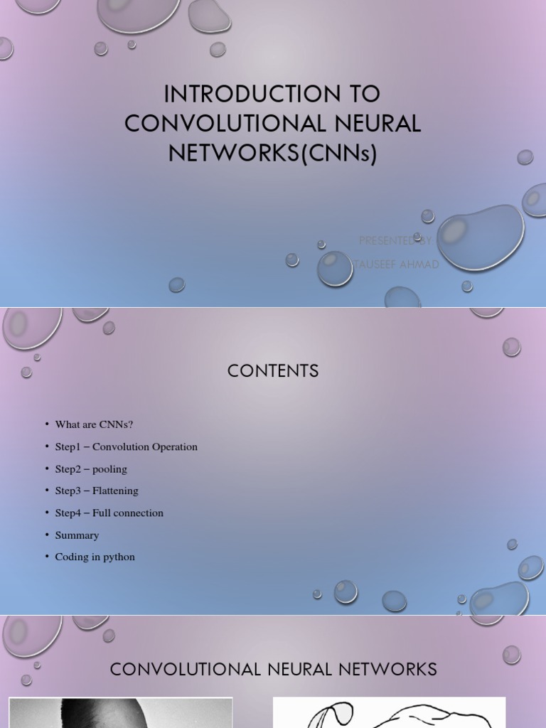 Introduction To Convolutional Neural Networks (CNNS) : Presented By ...