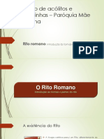 Formação IX - Curso de Acólitos e Coroinhas – Paróquia Mãe