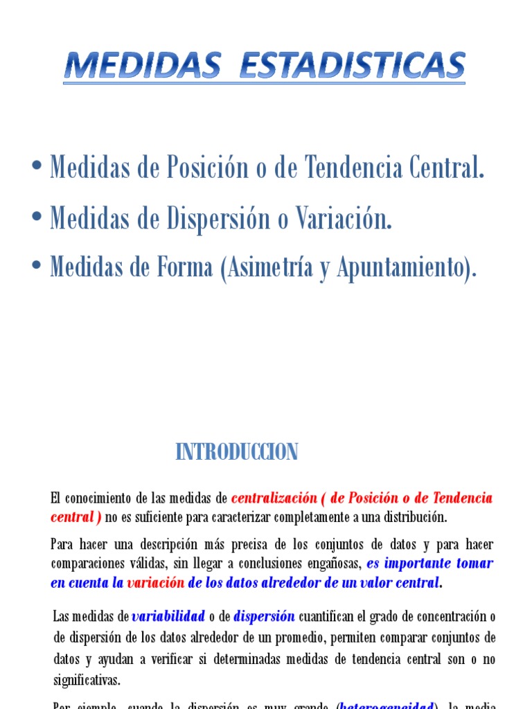 Medidas De Dispersion As Ap Desviacion Estandar Diferencia