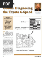 U660E: Diagnosing The Toyota 6-Speed: Smart