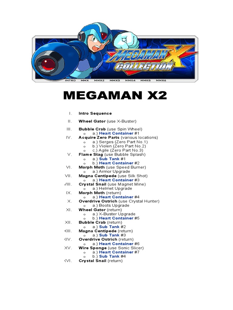 Megaman X2 PDF | PDF | Naval Mine | Cannon