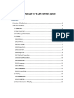 User manual for LCD control panel of laser cutting machine