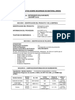 Hoja de Datos Sobre Seguridad de Materia PDF