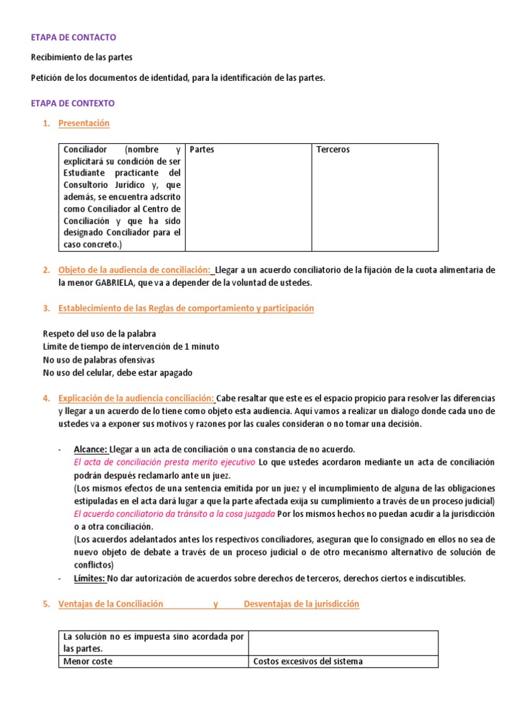 Proceso de Audiencia de Conciliación | PDF | Justicia | Crimen y violencia