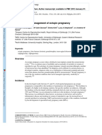 Diagnosis and Management of Ectopic Pregnancy: Europe PMC Funders Group