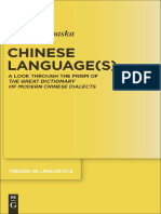 (Trends in Linguistics. Studies and Monographs) Maria Kurpaska - Chinese Language(s) - A Look Through The Prism of The Great Dictionary of Modern Chinese Dialects (2010) PDF
