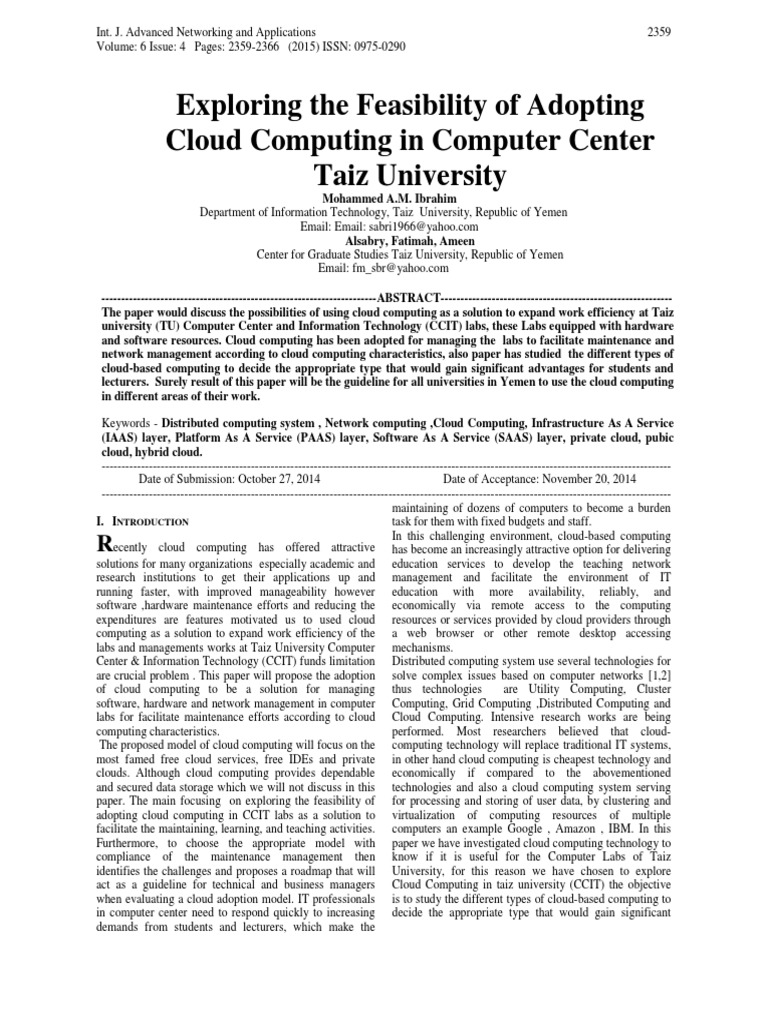 Conference Paper9 | PDF | Cloud Computing | Web Application