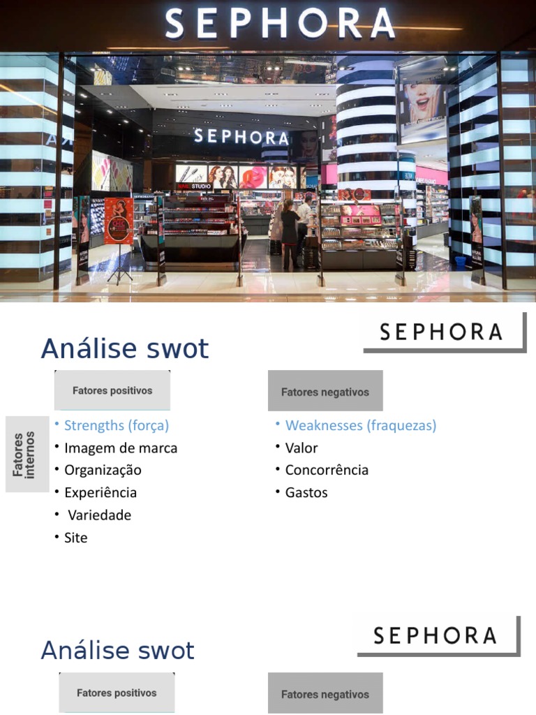 Análise SWOT da Sephora e Plano de Evento | PDF | Carreira e ...