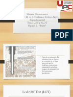 Materia: Geomecanica Docente: M. en C. Guillermo Dolores Reyes Segunda Unidad Tema: Lot Y Xlot Equipo 2.-"Pares"