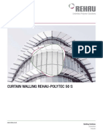 Fassadensystem Rehau-Polytec 50 S Curtain Walling Rehau-Polytec 50 S