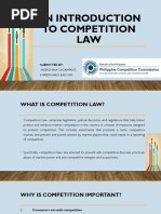 An Introduction To Competition LAW: Submitted by