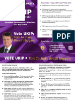 UKIP EU Manifesto 2019 - CORREX A1