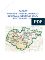 RAPORT Privind Starea Economico Socială A Județului Salaj În Anul 2016.