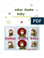 Zodiac Snake Baby - Crochet Amigurumi Doll Pattern PDF