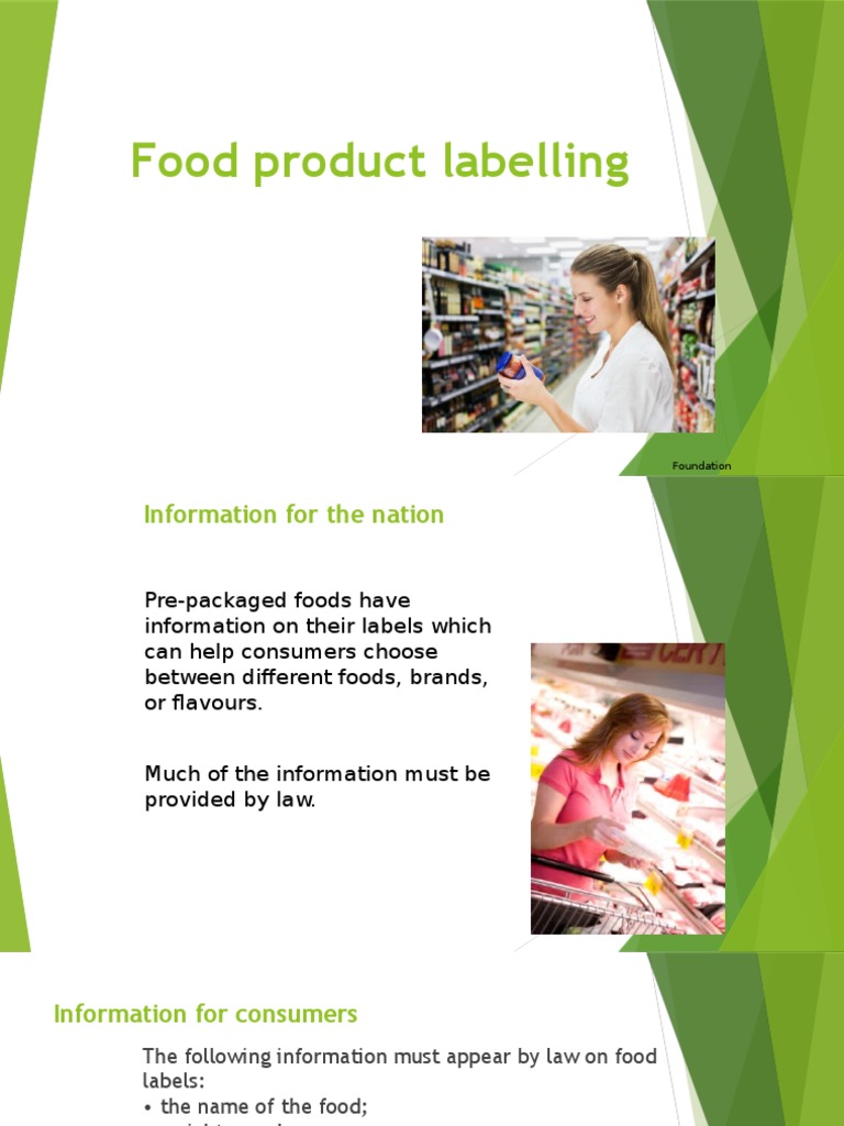 Food Product Labelling Guidelines | PDF | Nutrition Facts Label | Foods