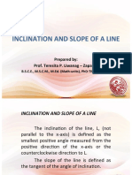Day 2 - Inclination and Slope of a Line